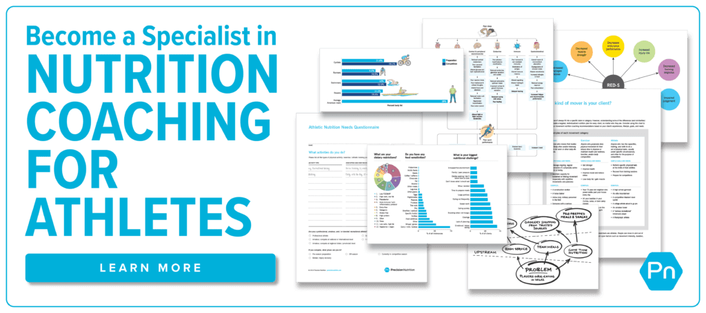Become a Specialist in Sports Nutrition Coaching for Athletes.